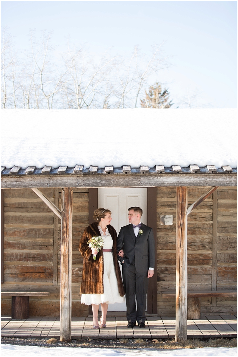 Rachael & Jeff {married!} | A Vintage Heritage Park Winter Wedding