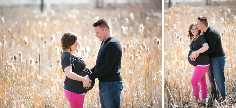 Stacey & Chris -plus one more! {Calgary family photographer}